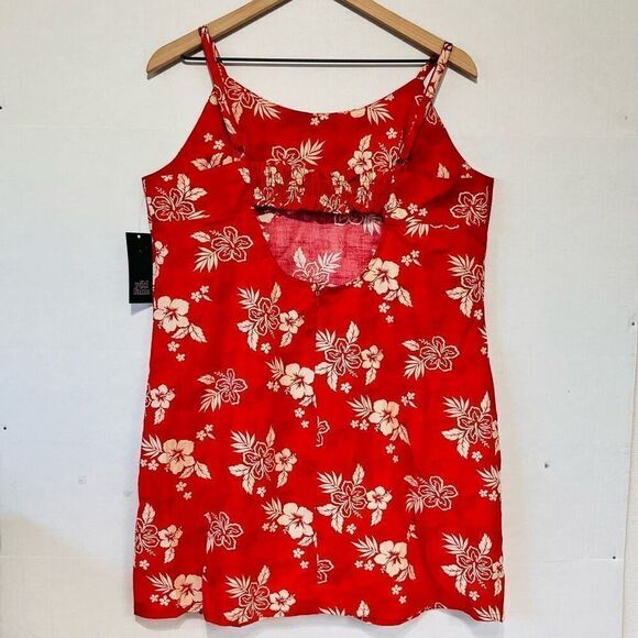 Wild Fable Red Tropical Sun Dress Sz XXL NWT - Picture 2 of 5